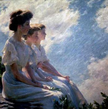 Charles Courtney Curran : On the Heights